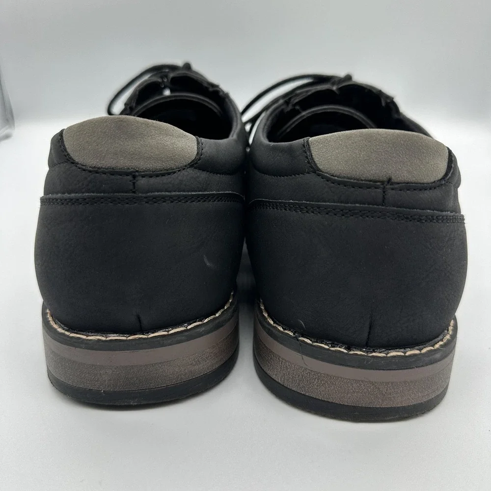 Perry Ellis Portfolio Clover Shoes Mens Size 13 Black‎ Synthetic Derby Dress